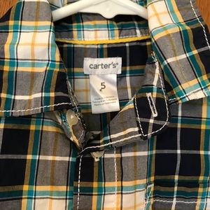Carters Boys (5) Plaid Shirt